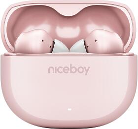 Bezdrtov sluchtka Niceboy Pins 4 Pink