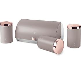 BERLINGERHAUS Chlebnk a sada dz na potraviny 4 ks Taupe Collection BH-6834