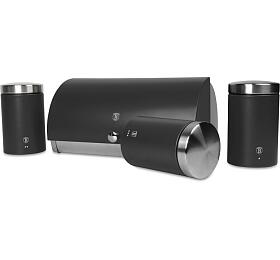 BERLINGERHAUS Chlebnk a sada dz na potraviny 4 ks Antracit Collection BH-6738