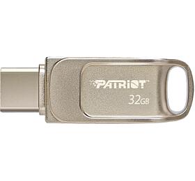 PATRIOT TAB T560/32GB/USB 3.2/USB-A + USB-C/Stříbrná (PS32GT560DS5D)