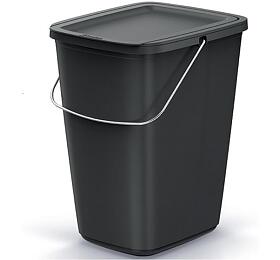 Koš odpadkový COMPACTA Q FLAP BASIC černý 9l KEDEN