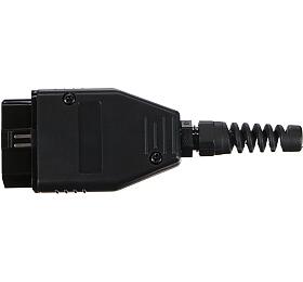 Zstrka OBD-II s 16 piny pro mont vlastnho kabelu MECHANIC CABLE 29, ern SIXTOL
