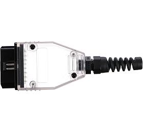 Zstrka OBD-II s 16 piny pro mont vlastnho kabelu MECHANIC CABLE 30, transparentn SIXTOL