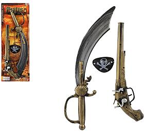 Teddies Pirtsk sada plast me/avle, pistole klapac, kryt na oko na kart 19x53cm