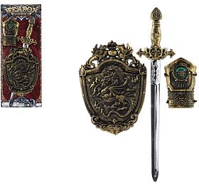 Teddies Rytsk sada plast me, chrni na ruku, tt na kart 21x53cm