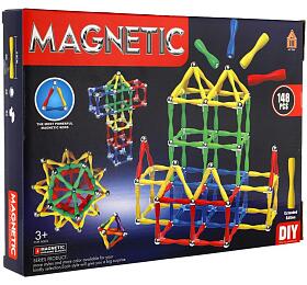 Teddies Magnetická stavebnice 148ks plast/kov v krabici 30x22x4cm