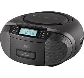 Radiomagnetofon s CD JVC RC-E444B, černý