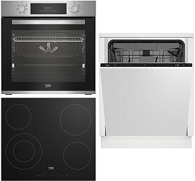 SET Trouba Beko Beyond BBIE123001XD Sklokeramick deska BEKO HIC 64401 Myka BEKO BDIN38641Q