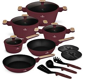 BERLINGERHAUS Sada ndob s titanovm povrchem 15 ks Leonardo Nordic Collection BH-8306