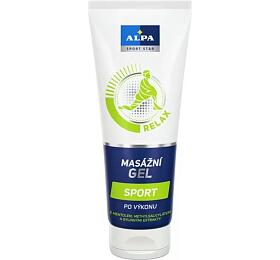 Alpa Sport Star Relax Sport po vkonu masn gel s mentolem, methylsalicyltem a bylinn extrakty 210 ml