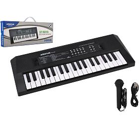 Teddies Pianko / Varhany / Klvesy 37 klves plast 40cm napjen na USB + mikrofon v krabici 41,5x16x4,5cm