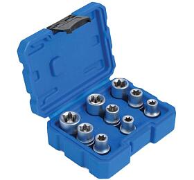 Nástrčné klíče, E-Torx, 1/2", E10 - E24, 9 ks - SSE912 Asta