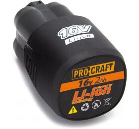 Baterie akumultorov, 16V Li-ion, 2000mAh Procraft 16/2 / 16/2