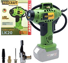 Aku kompresor Procraft LK20 (bez baterie a nabjeky) / LK20