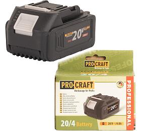 Baterie akumultorov 20V Li-ion, 4000mAh Procraft 20/4 / 20/4