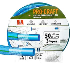 Modr zahradn hadice Procraft PR-3KGH1950 3 vrstvy, 3/4" 50 m / PR-3KGH1950