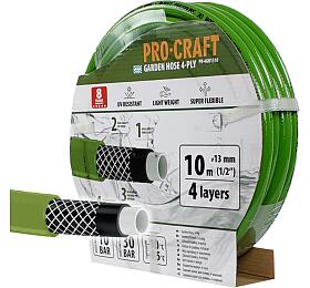 Zelen zahradn hadice Procraft PR-4GH1310 4 vrstvy, 1/2" 10 m / PR-4GH1310