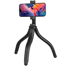 Flexibilní Stativ FIXED Creator s 1/4" držákem na telefon, černý