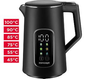 Rychlovarná konvice Concept s regulací teploty 1,7 l RK3385