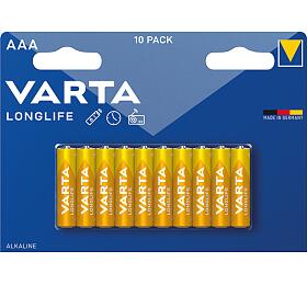 Varta Longlife AAA alkalické baterie, 10 ks