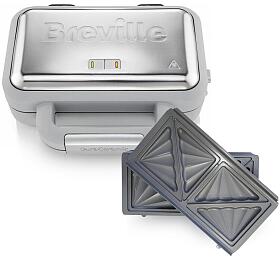 SET: Vaflovač Breville VST072X + Náhradní plotýnky pro sendvičovače Breville