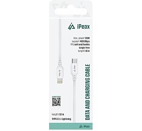 iPEAX TPU KABEL USB-C / LIGHTNING 1M, USB 2.0 BÍLÝ