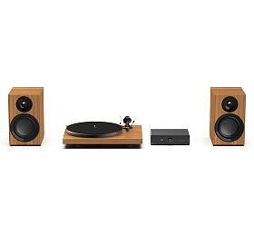 Pro-Ject Colourful Audio System E - All-in-one Hi-Fi systém s gramofonem - Walnut