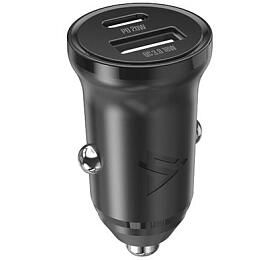Autoadaptér USB iPEAX CL-03 Black