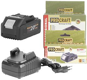 Sada aku baterie Procraft 20/4 + nabjeka Procraft 20/1 / S20/4-20/1
