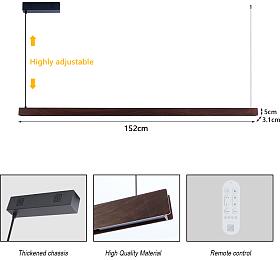 MADEIRA lineár dřevo ořech152cm Tuya WIFI
