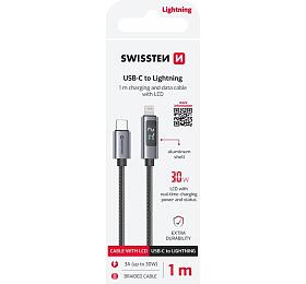 SWISSTEN LCD KABEL USB-C / LIGHTNING 1 M