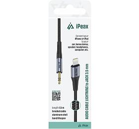iPEAX ADAPTÉR LIGHTNING / 3,5 MM JACK 1,5 M ČERNÝ
