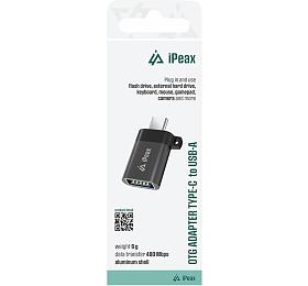 iPEAX ADAPTÉR OTG USB-C / USB-A (samice) ČERNÝ
