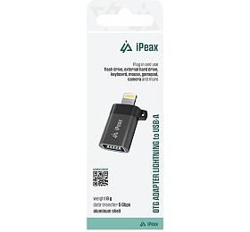 iPEAX ADAPTÉR OTG LIGHTNING / USB-A (samice) ČERNÝ