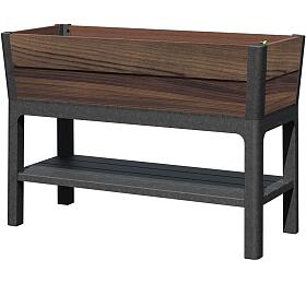 KETER květináč DECO ELEVATED GARDEN BED - Walnut