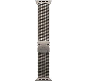 Apple Watch 49mm Natural Titanium Milanese Loop - Medium