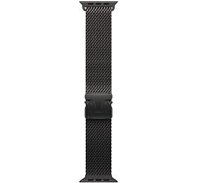 Apple Watch 49mm Black Titanium Milanese Loop - Large