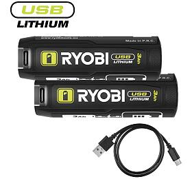 Ryobi RB4L30X2 (BP) 4V 3,0Ah akumulátor USB Lithium™, 2 ks