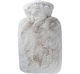 Termofor Hugo Frosch Classic s obalem z uml koeiny, extra dlouh vlas  taupe