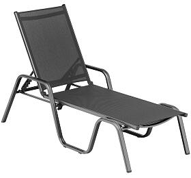 KETTLER BASIC PLUS hliníkové lehátko - antracit / antracit