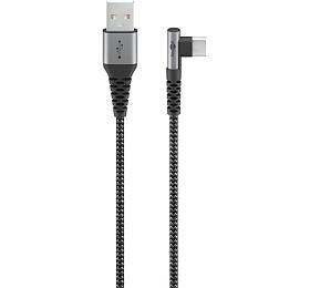 Kabel GOOBAY 64657 USB/USB-C 2m Space Grey/Silver