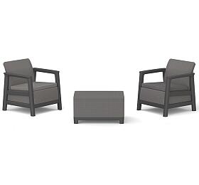 KETER SCANDI LINEA BALCONY - Carbon Grey/Grafit