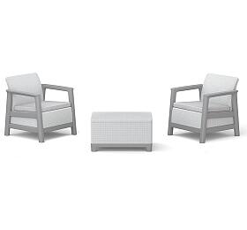 KETER SCANDI LINEA BALCONY - Ash grey/Storm grey