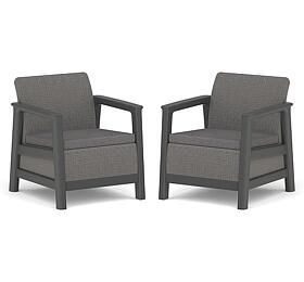 KETER SCANDI LINEA DUO SET - Carbon Grey/Grafit