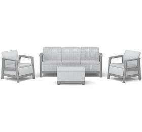 KETER SCANDI LINEA 3 SEATERS SET - Ash grey/Storm grey
