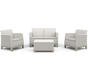 KETER SCANDI FORMA SET - Pebble grey/Soft biege