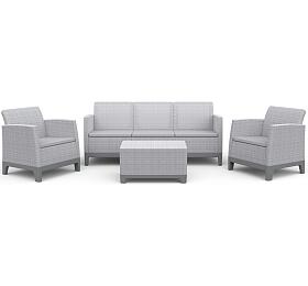 KETER SCANDI FORMA 3 SEATERS SET - Ash grey/Storm grey