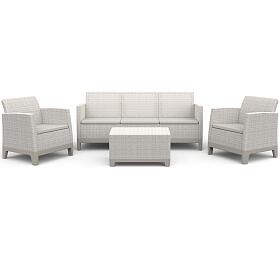 KETER SCANDI FORMA 3 SEATERS SET - Pebble grey/Soft biege