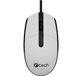 Myš C-TECH WM-10, černo/bílá, USB