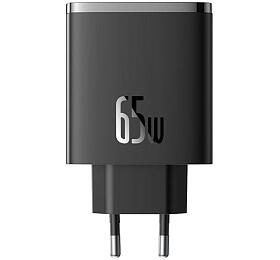 Nabíječka do sítě Baseus Cube Pro 65W, 2xUSB-C, 1xUSB černá